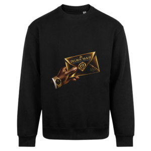 Delroy McKay Digital Message Heavyweight Sweatshirt – Deep Black