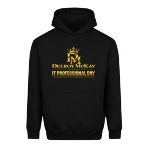 DELROY McKAY IT Professional Day Heavyweight Hoodie  Black